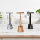 Metalen scheermes - safety razor - met standaard