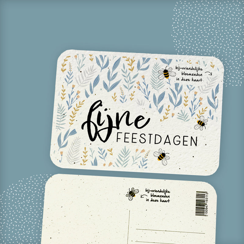 Kerstkaart - Fijne feestdagen