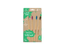 Tandenborstels - bamboe - Soft - 4 stuks