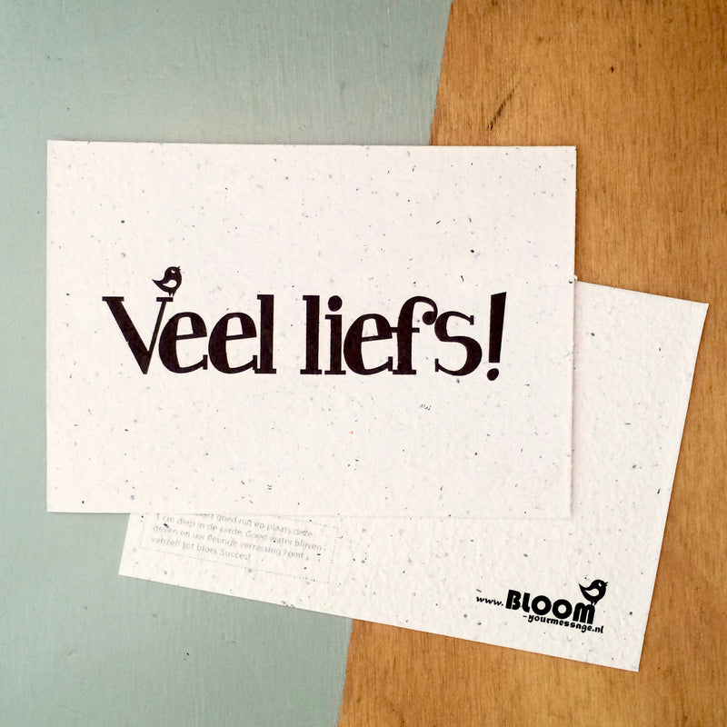 Bloeikaart - Veel liefs