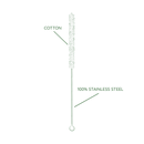 Schoonmaakborstels - rvs & katoen - set van 3