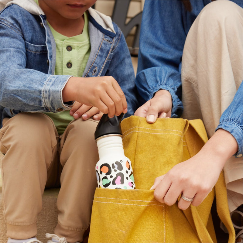 RVS Schoolbeker Classic - Lekdicht met Flip Seal Sport Cap en rietje - 355 ml