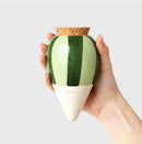 Waterdruppelaar - olla - groene streepjes - 250 ml