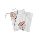 Zakjes voor wasnoten - 1 stuk - van hergebruikt katoen