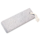 Leven zonder Afval natural pumice stone block with a white cotton hanging cord for exfoliating dry skin and calluses