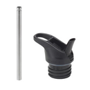 RVS Schoolbeker Classic - Lekdicht met Flip Seal Sport Cap en rietje - 355 ml