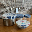 Schaalovertrek - set van 4 - hergebruikt katoen