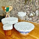 Schaalovertrek - set van 4 - hergebruikt katoen