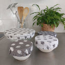 Schaalovertrek - set van 4 - hergebruikt katoen