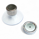 Magnetische zeephouder - RVS met kartelrand & zuignap