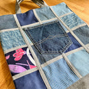 Shopper - handgemaakt van tweedehands stoffen