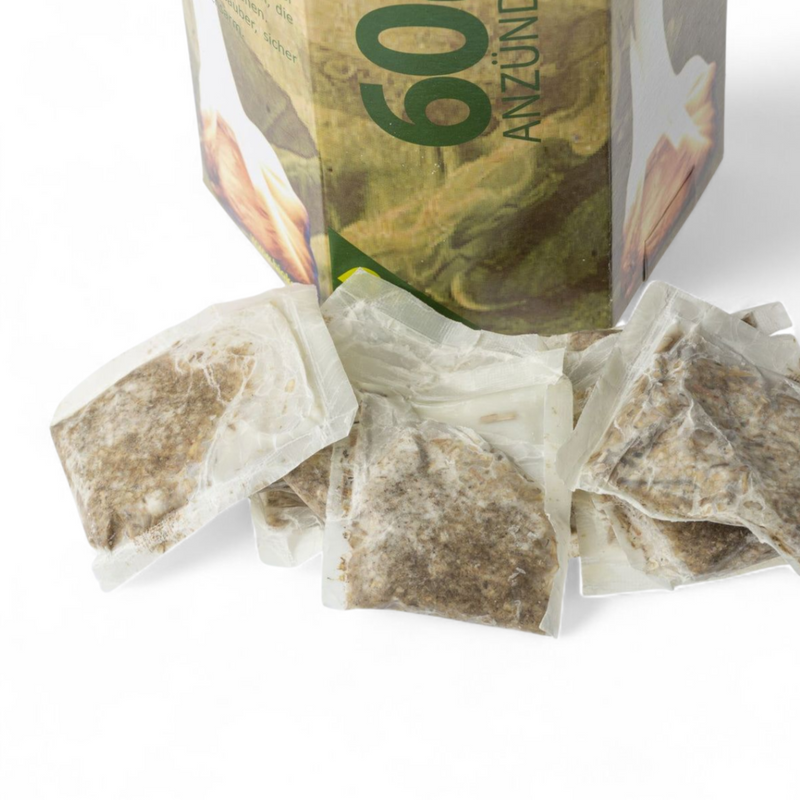 Aanmaakblokjes - zonder paraffine - 60 stuks