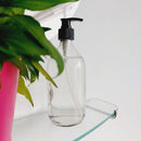 Pompfles - glas - diverse maten - amberkleurig of helder