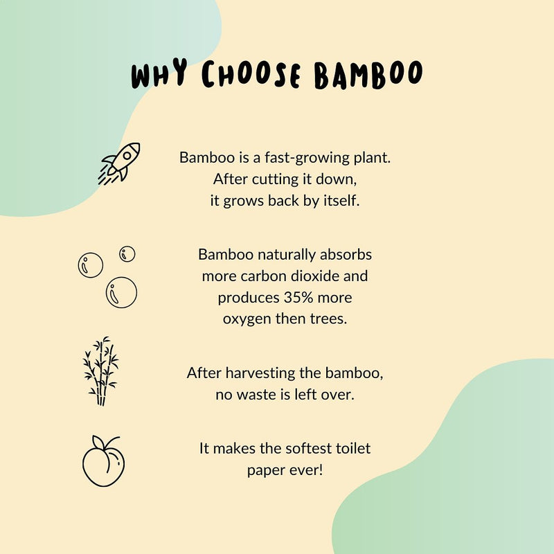 Toiletpapier - bamboe - 4 rollen