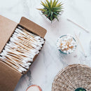 Wattenstaafjes van bamboe en biologisch katoen