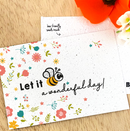 Bloeikaart - Let it bee a wonderful day