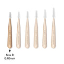 Interdentale ragers bamboe - 0,4mm